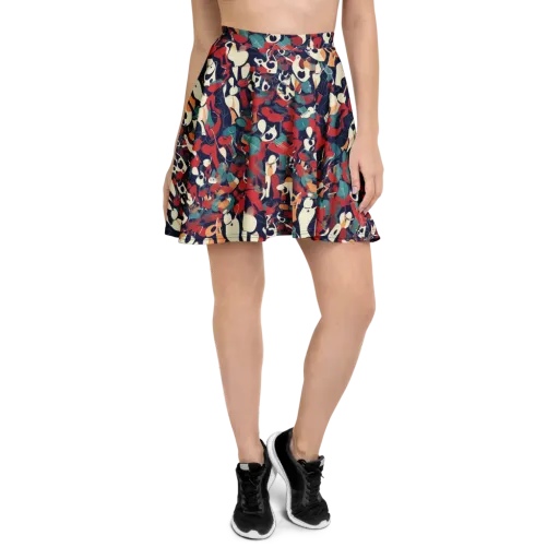 Crimson Cabaret on a Skater Skirt