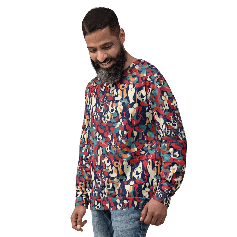 Crimson Cabaret on Sweatshirt — Left Front