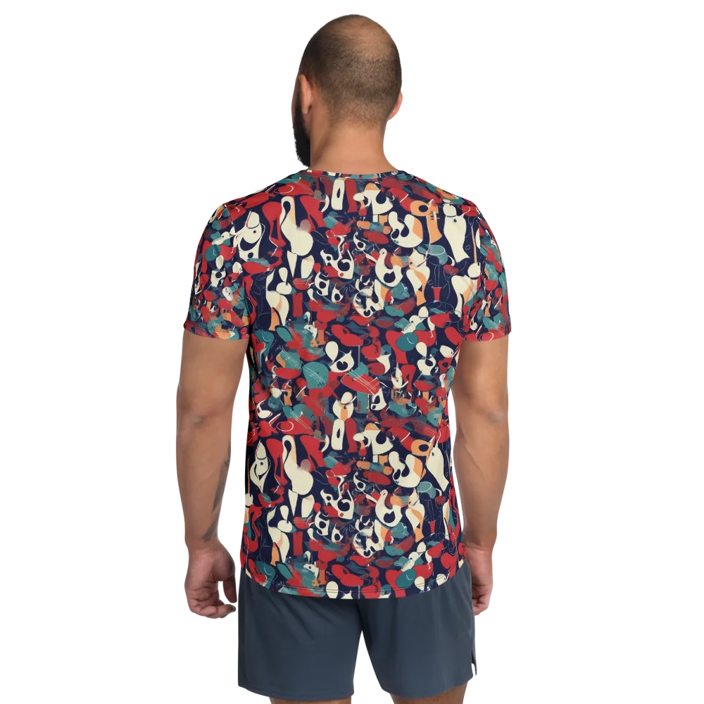 Crimson Cabaret on Men's Athletic T-Shirt — Back