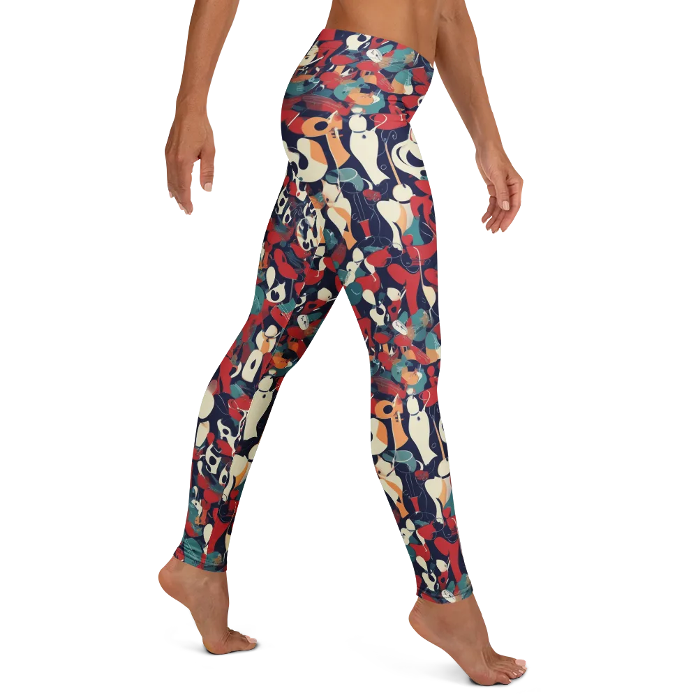 Crimson Cabaret on Leggings — Right