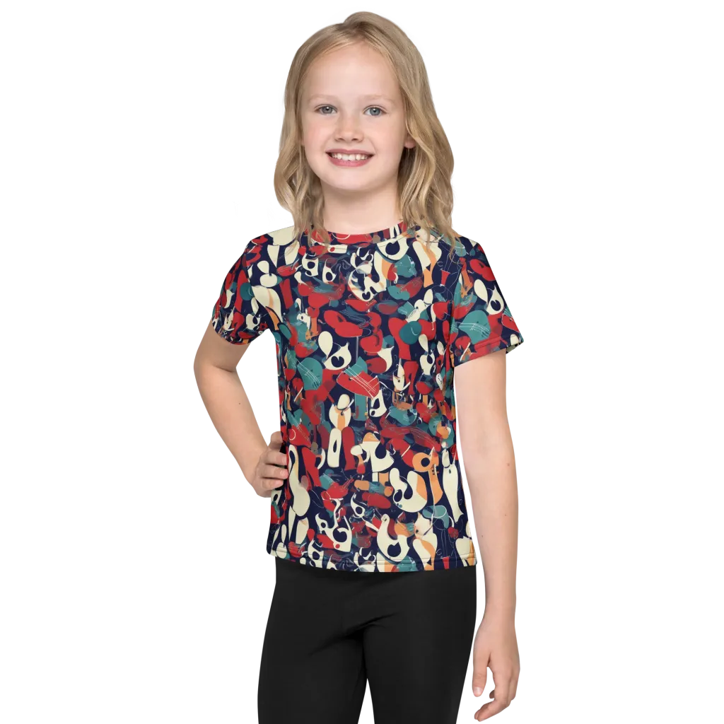 Crimson Cabaret on Kids Crew Neck T-Shirt — Front