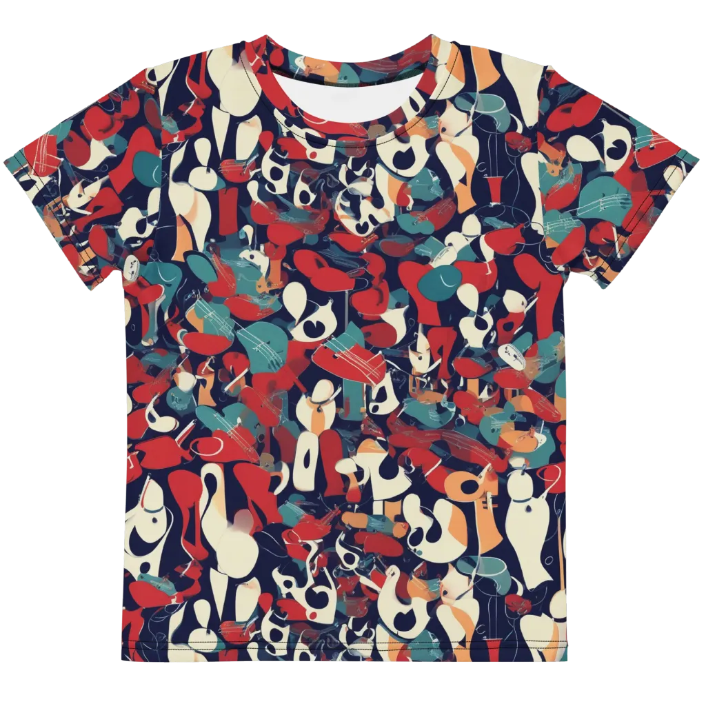 Crimson Cabaret on Kids Crew Neck T-Shirt — Front