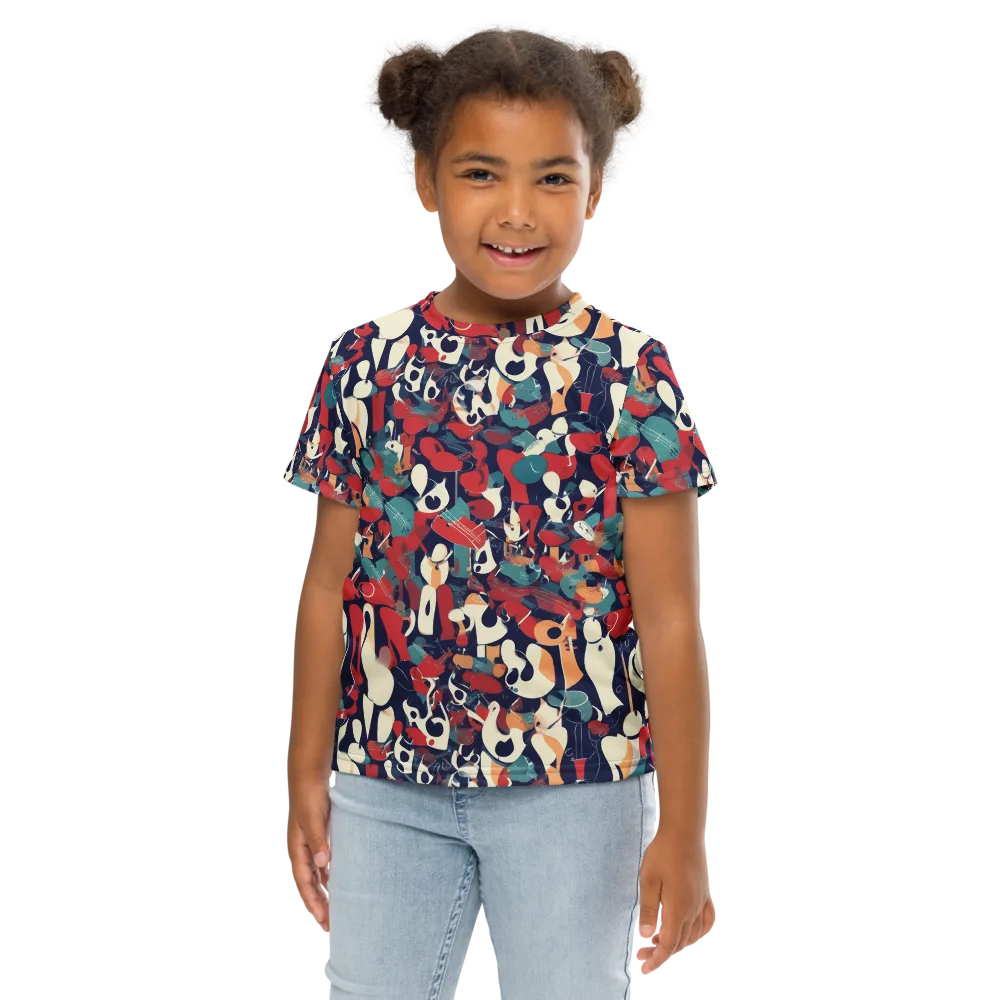 Crimson Cabaret on Kids Crew Neck T-Shirt — Front