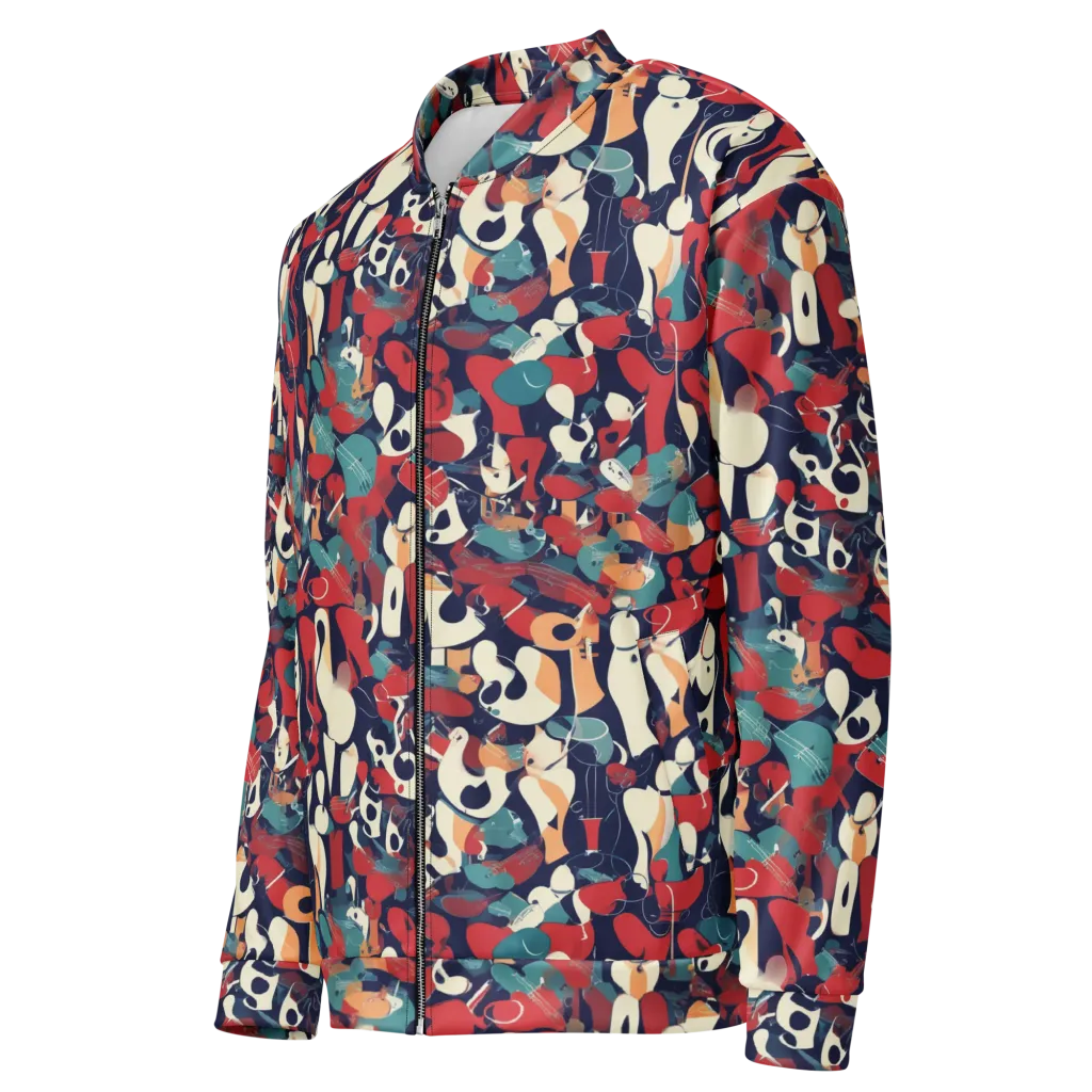 Crimson Cabaret on Bomber Jacket — Left Front