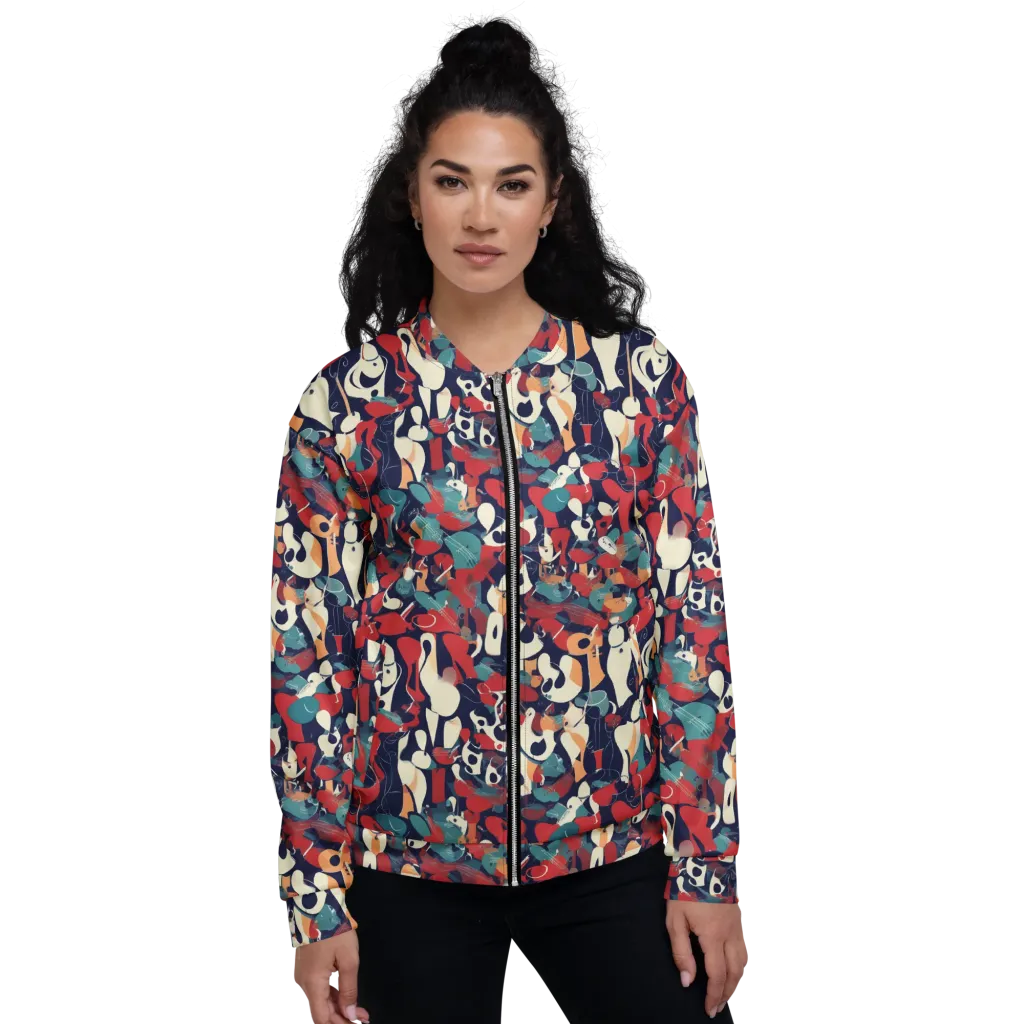 Crimson Cabaret on Bomber Jacket — Front