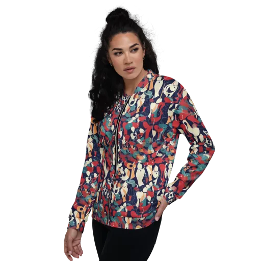 Crimson Cabaret on a Bomber Jacket