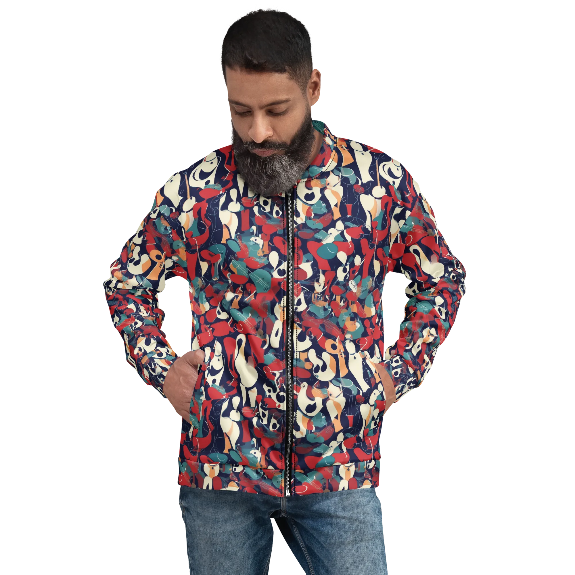 Crimson Cabaret on Bomber Jacket — Front
