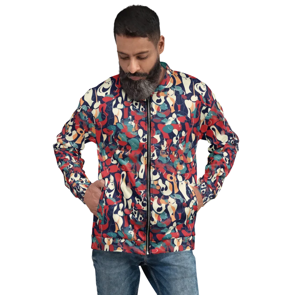 Crimson Cabaret on Bomber Jacket — Front