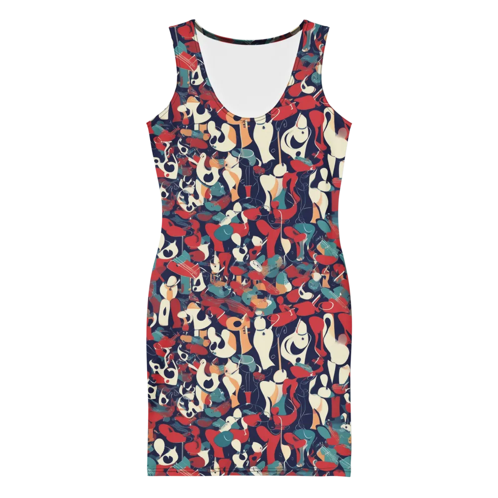 Crimson Cabaret on Bodycon Dress — Front