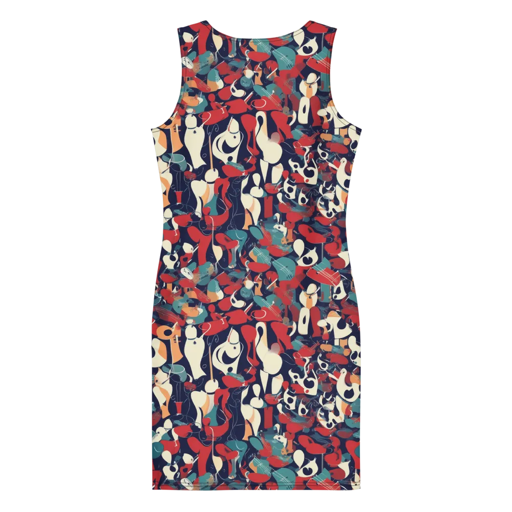 Crimson Cabaret on Bodycon Dress — Back