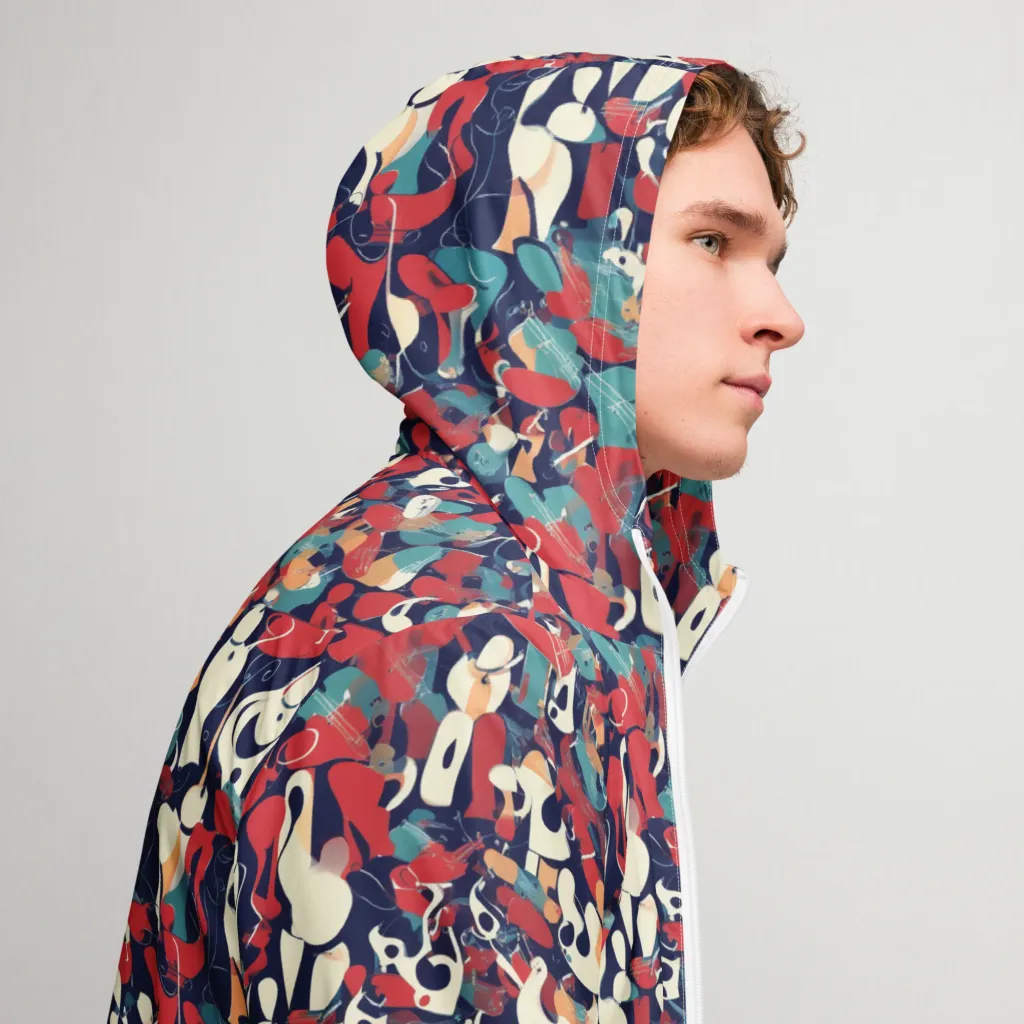 Crimson Cabaret on Men's Windbreaker — Right