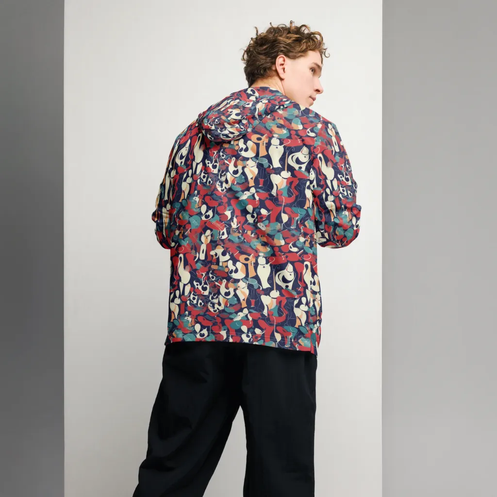 Crimson Cabaret on Men's Windbreaker — Back