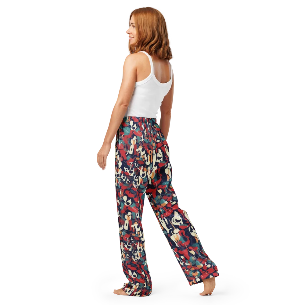 Crimson Cabaret on Women's Pajama Pants — Back