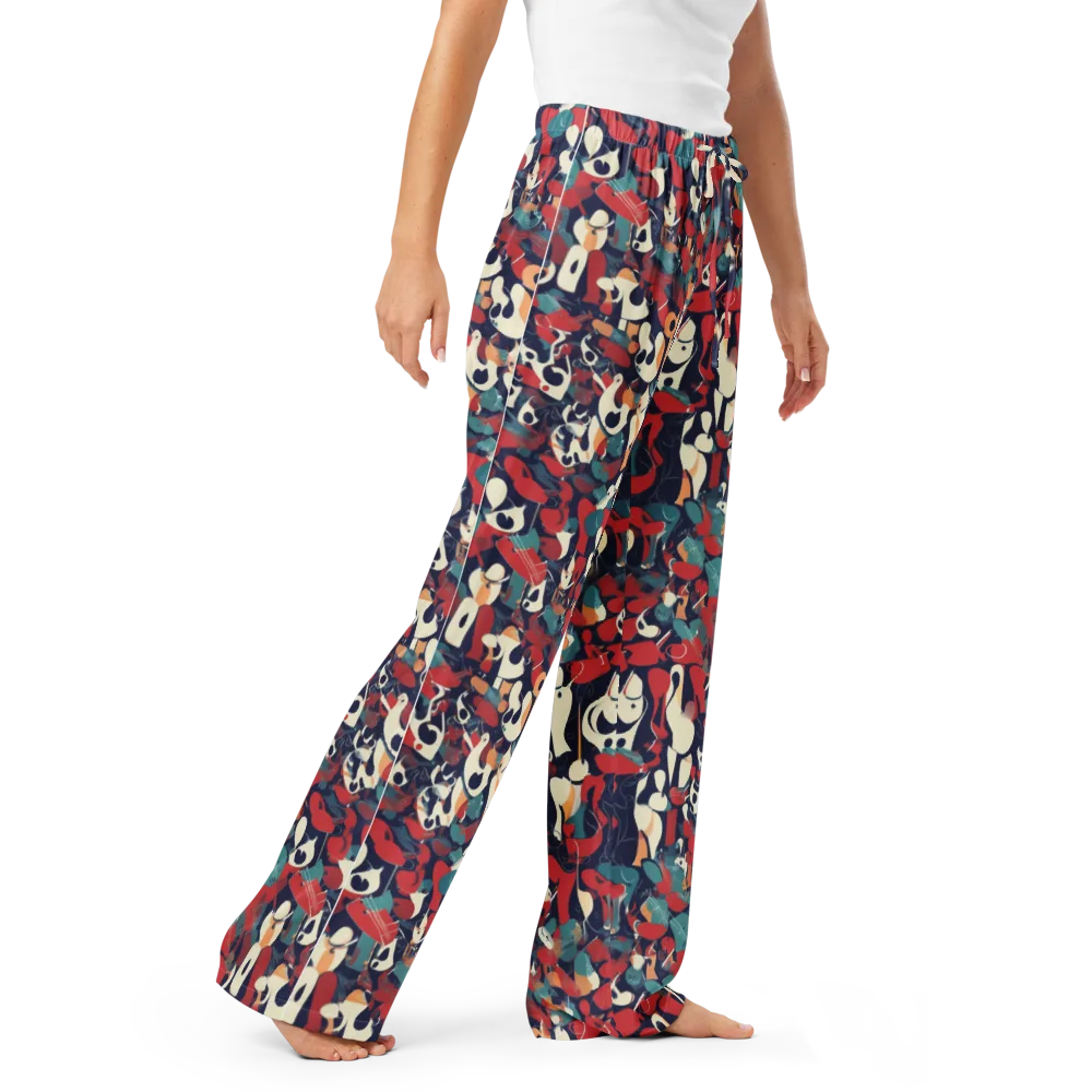 Crimson Cabaret on Women's Pajama Pants — Right Front