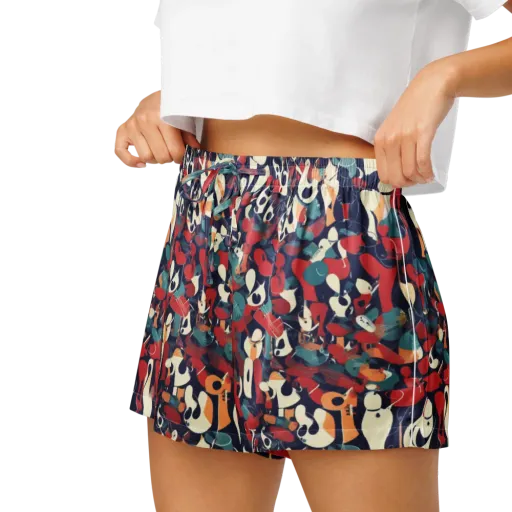 Crimson Cabaret on a Women's Pajama Shorts