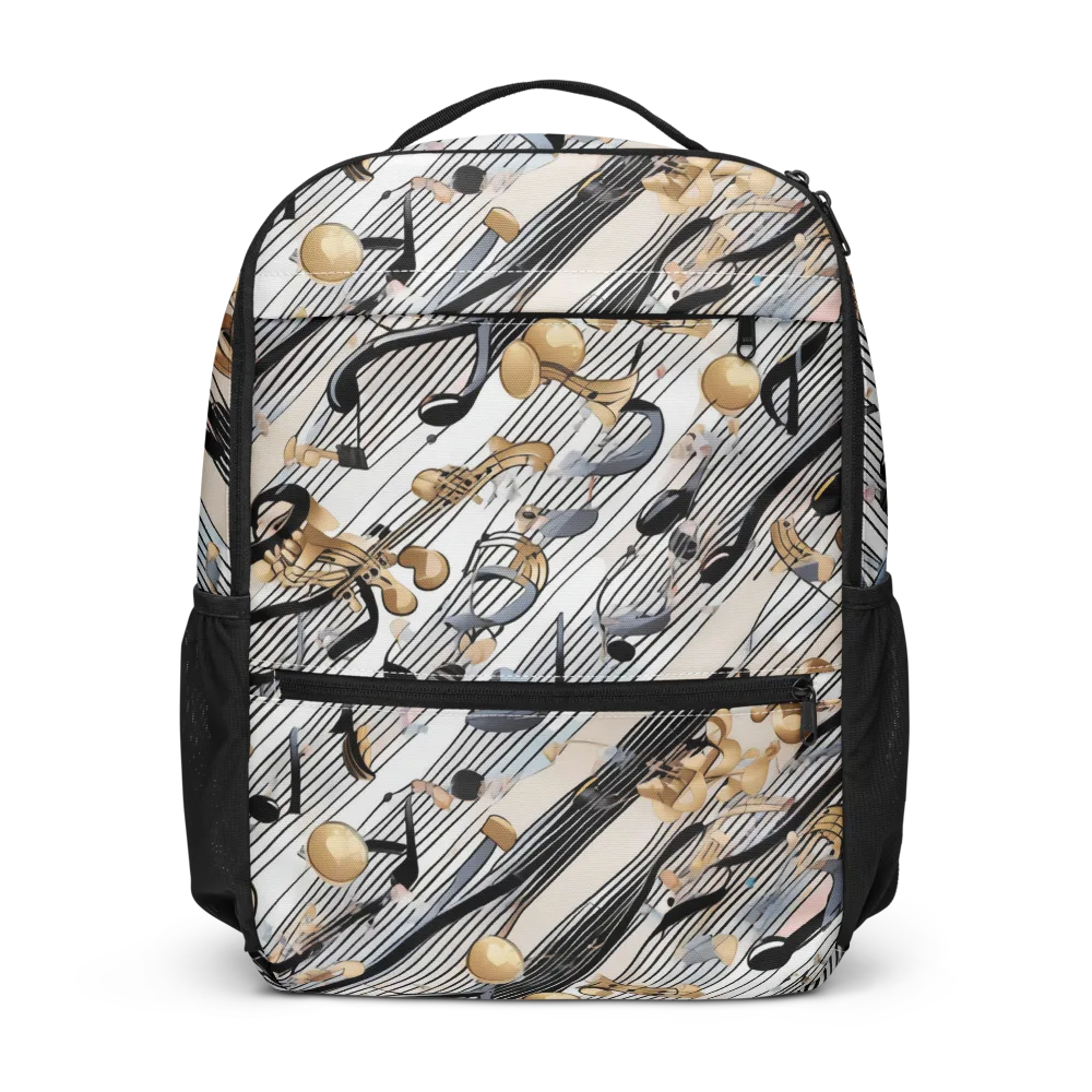 Gilded Rhythm on Utility Backpack — Front