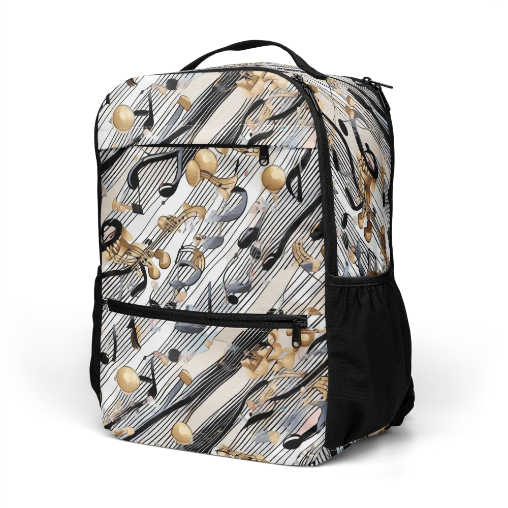 Gilded Rhythm on Utility Backpack — Left Front