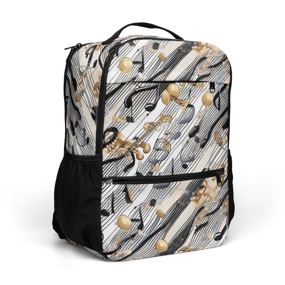 Gilded Rhythm on Utility Backpack — Right Front