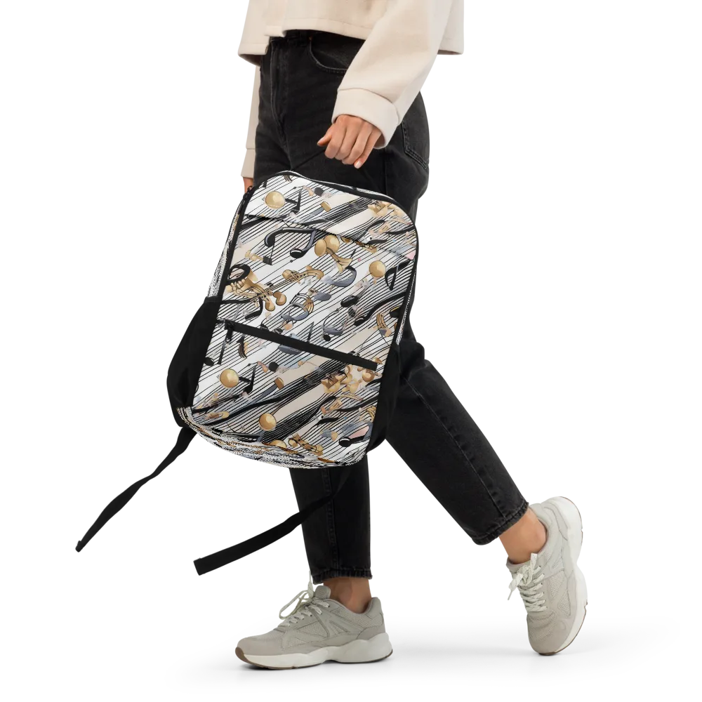 Gilded Rhythm on Utility Backpack — Front