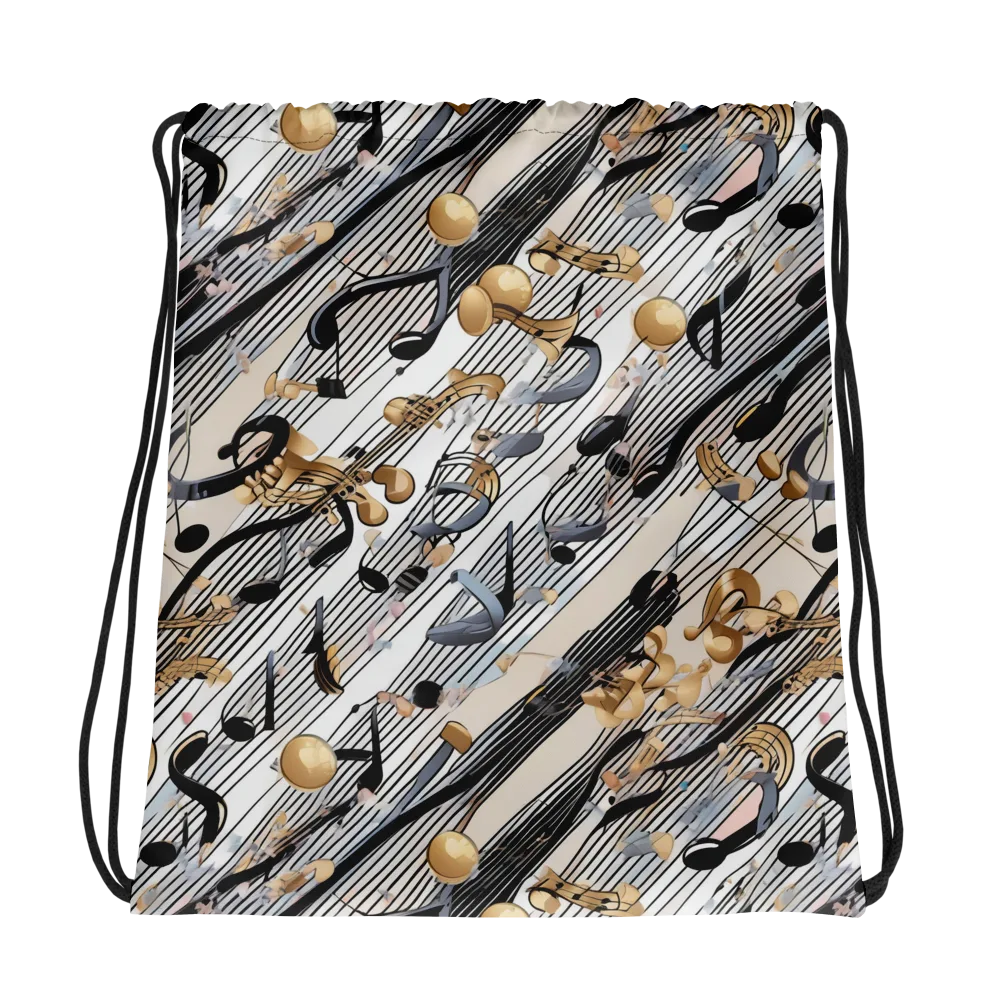 Gilded Rhythm on Drawstring Bag — Photo