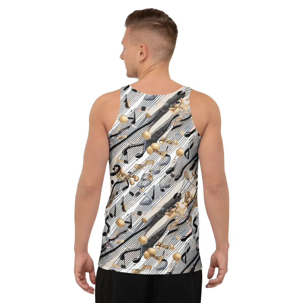 Gilded Rhythm on Men's Tank Top — Back