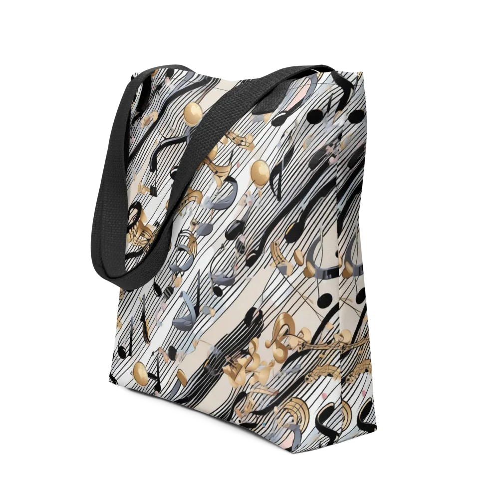 Gilded Rhythm on Tote Bag — Front