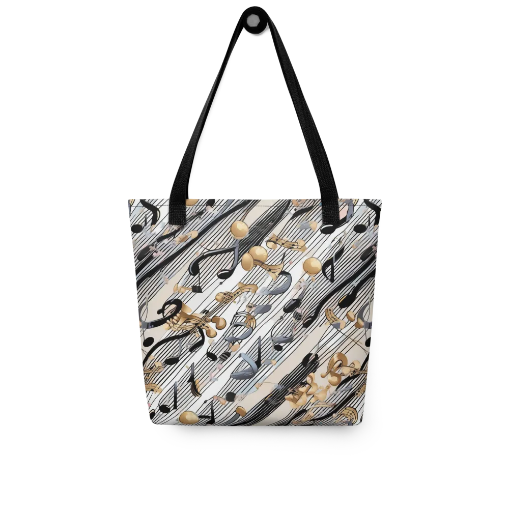 Gilded Rhythm on Tote Bag — Front
