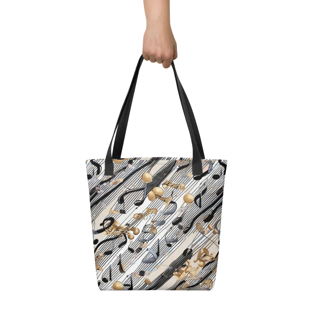 Gilded Rhythm on Tote Bag — Front
