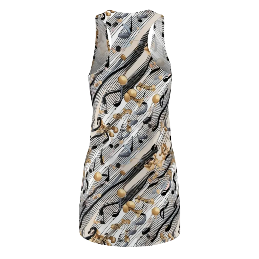 Gilded Rhythm on Racerback Dress — Back