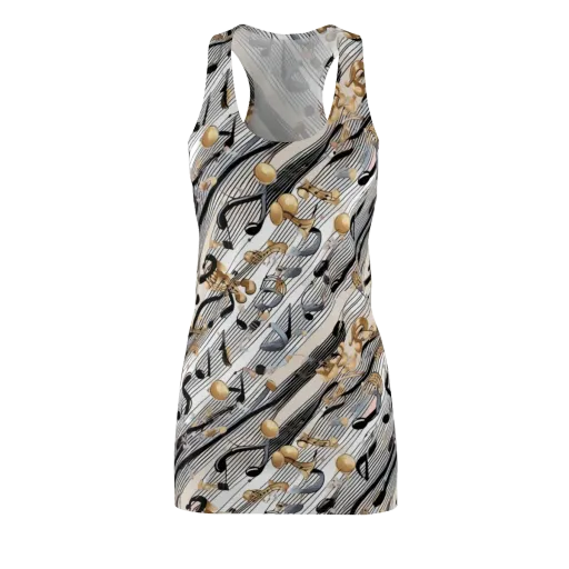 Gilded Rhythm on a Racerback Dress