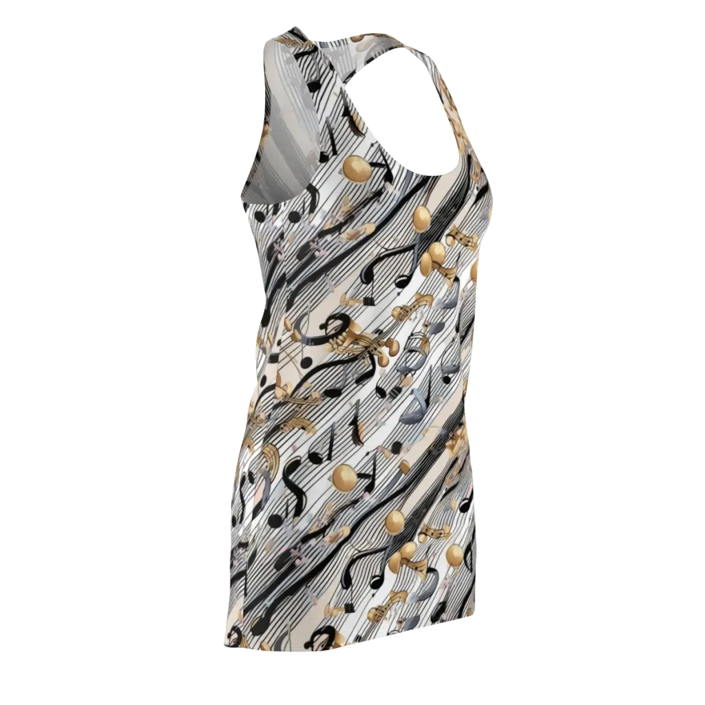 Gilded Rhythm on Racerback Dress — Front Side