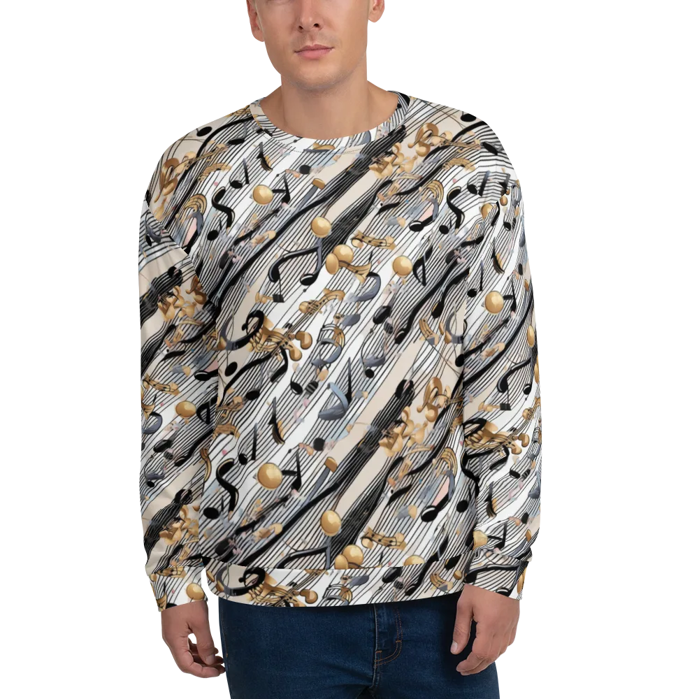 Gilded Rhythm on Sweatshirt — Front