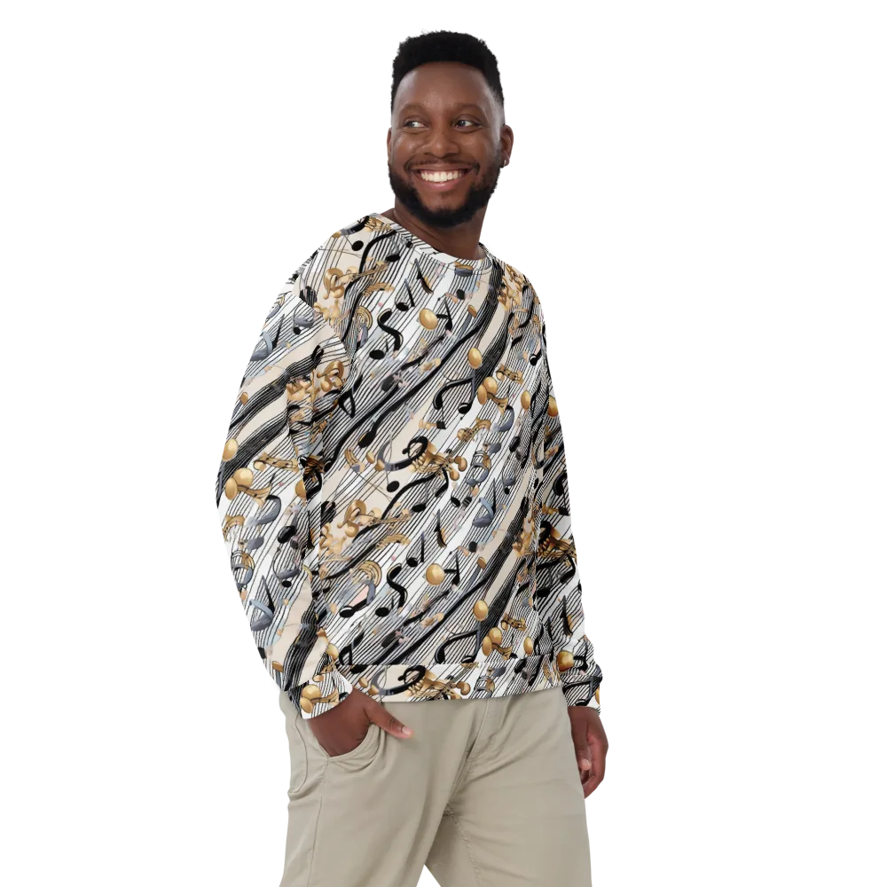 Gilded Rhythm on Sweatshirt — Front