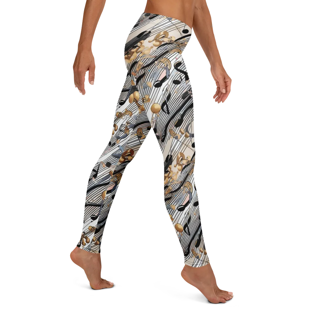 Gilded Rhythm on Leggings — Right