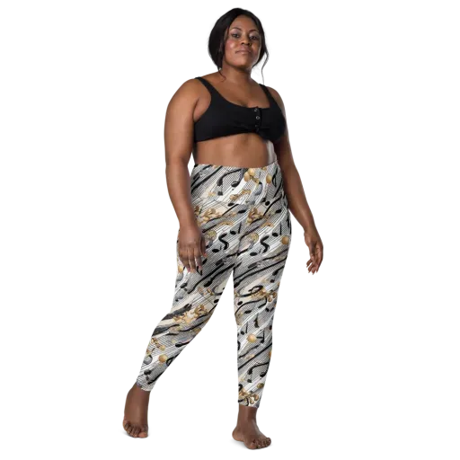 Gilded Rhythm on a Leggings with Pockets
