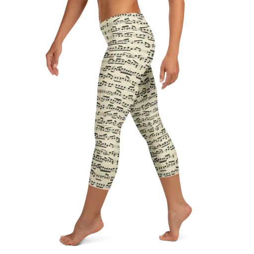 Ivory Sonata on a Capri Leggings