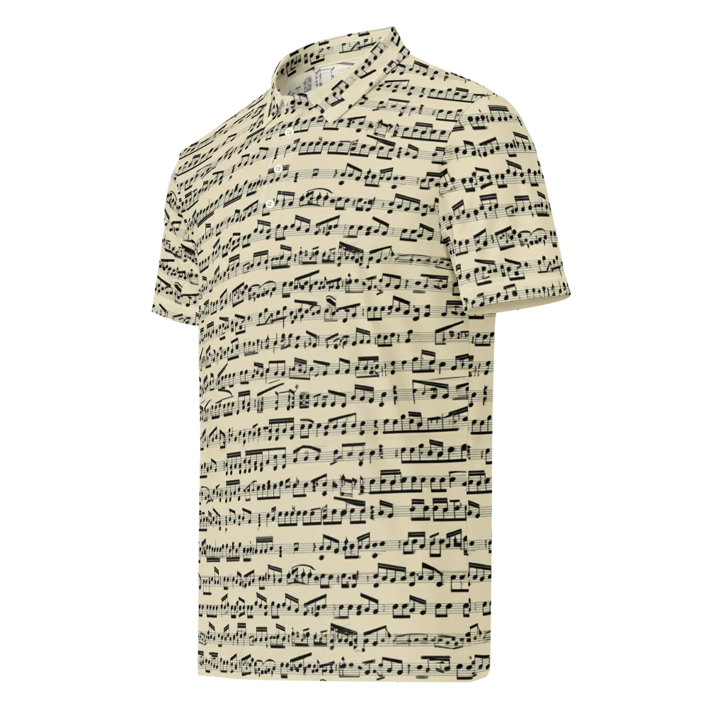Ivory Sonata on Men's Slim Fit Polo Shirt — Left Front