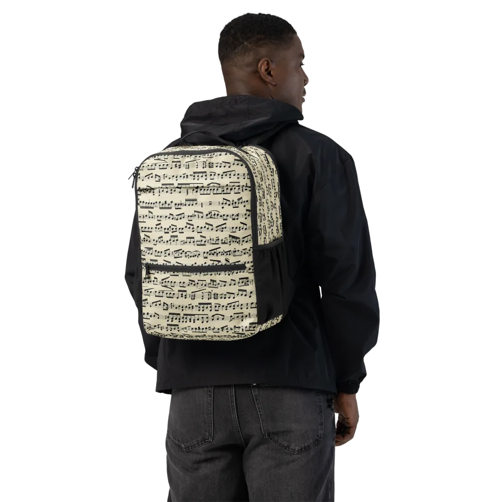 Ivory Sonata on Utility Backpack — Back