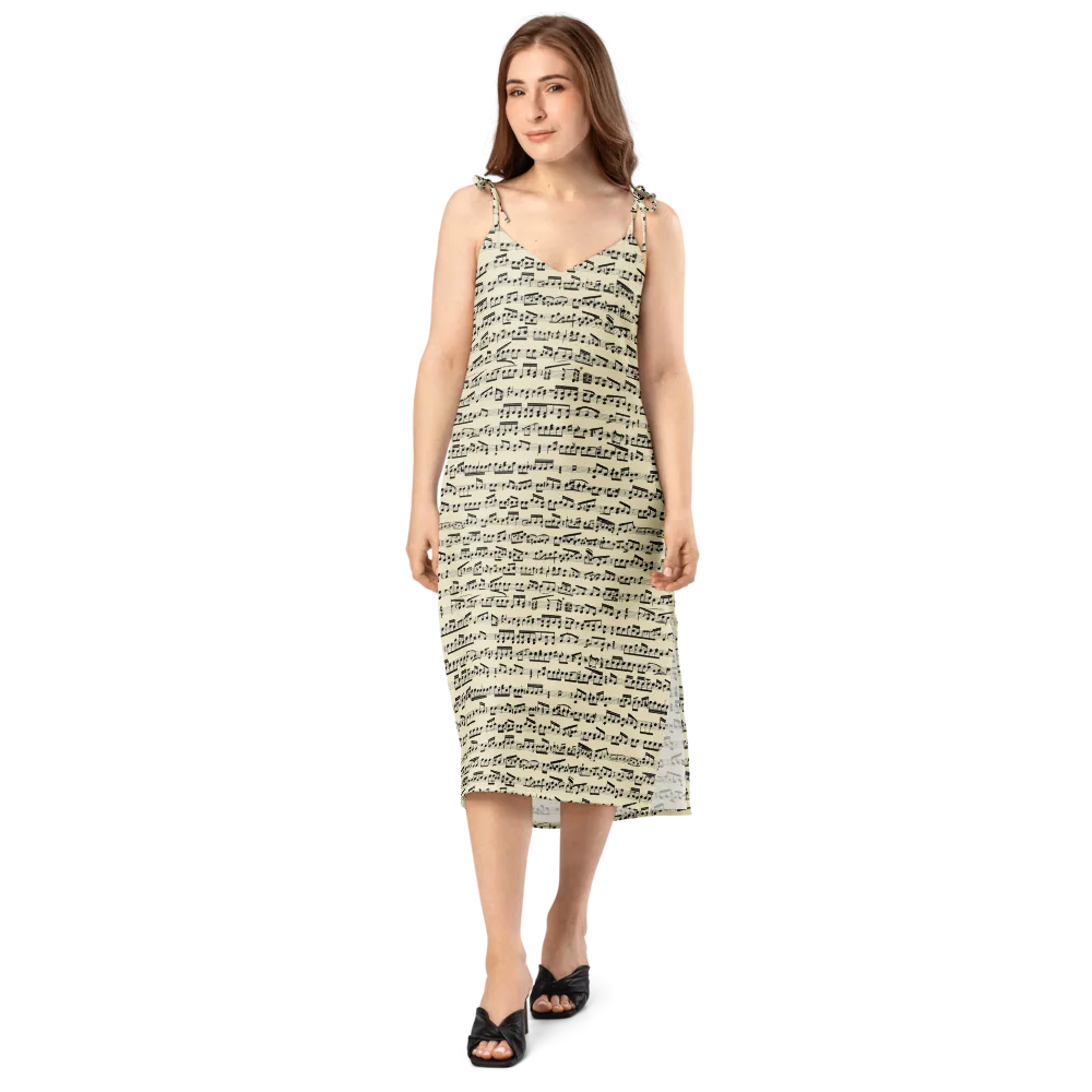 Ivory Sonata on Slip Dress — Front