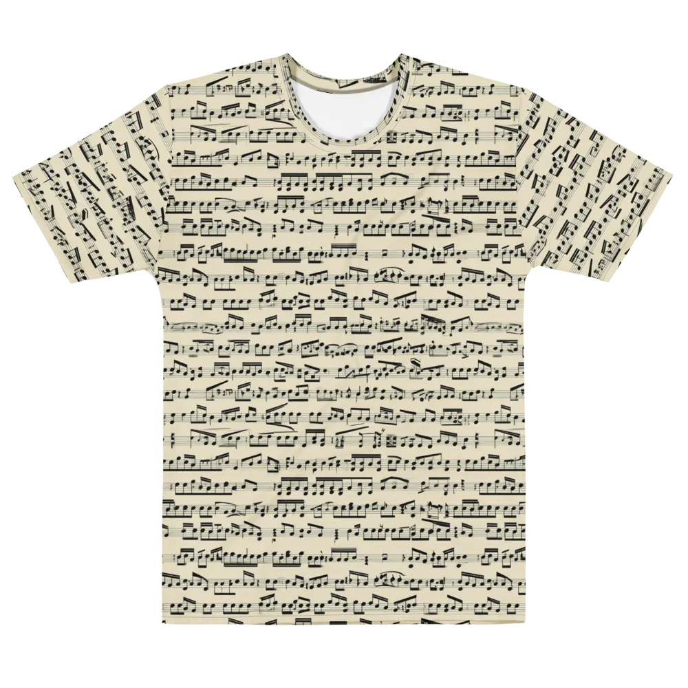 Ivory Sonata on Men's Cotton Crew Neck T-Shirt — Front