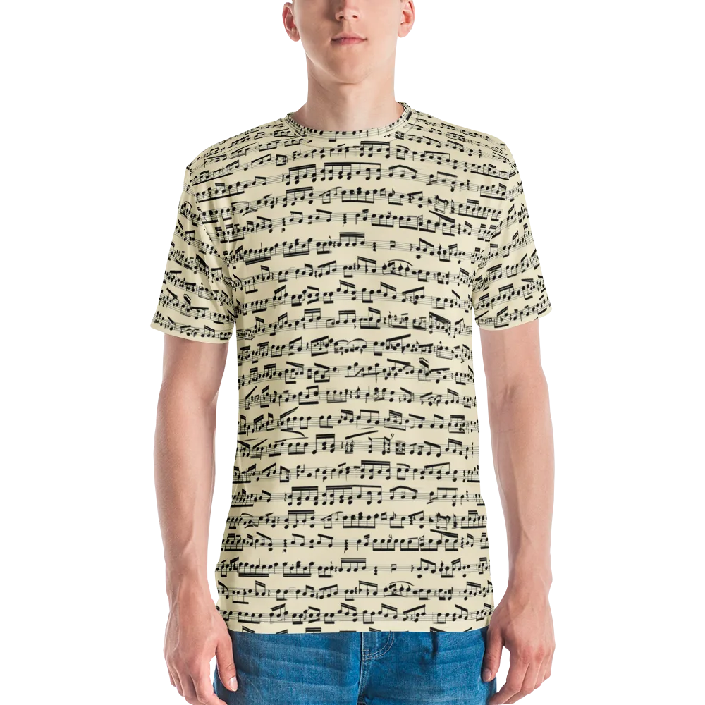 Ivory Sonata on Men's Crew Neck T-Shirt — Front