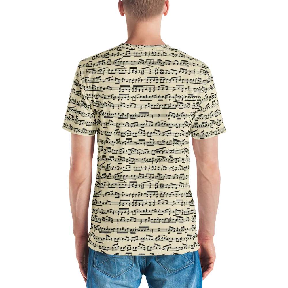 Ivory Sonata on Men's Crew Neck T-Shirt — Back