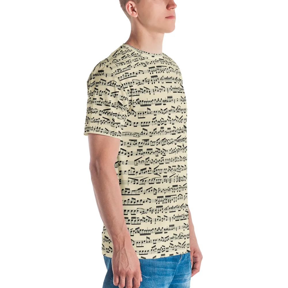 Ivory Sonata on Men's Crew Neck T-Shirt — Right