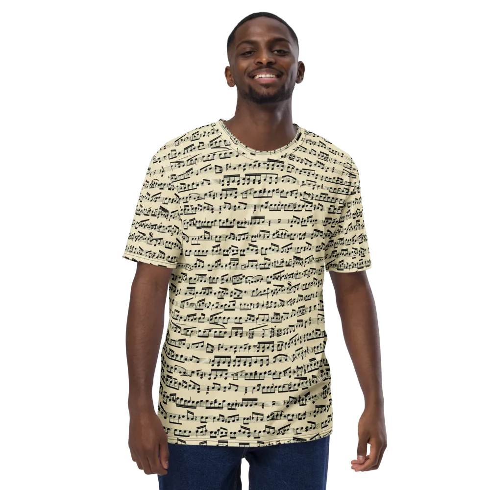 Ivory Sonata on Men's Crew Neck T-Shirt — Front