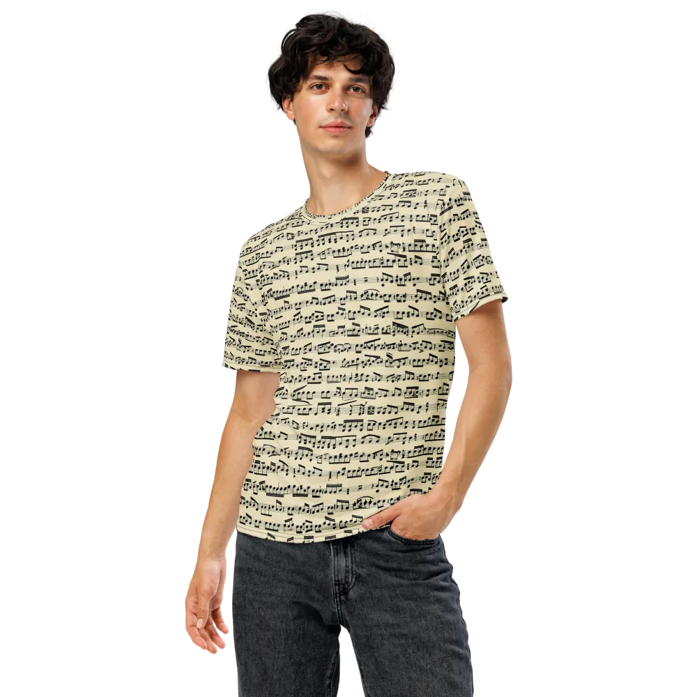 Ivory Sonata on Men's Crew Neck T-Shirt — Front