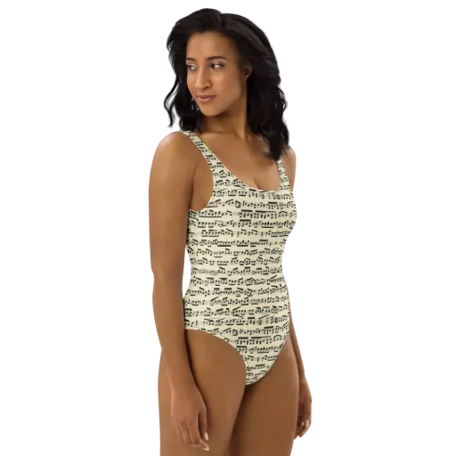 Ivory Sonata on a One-Piece Swimsuit