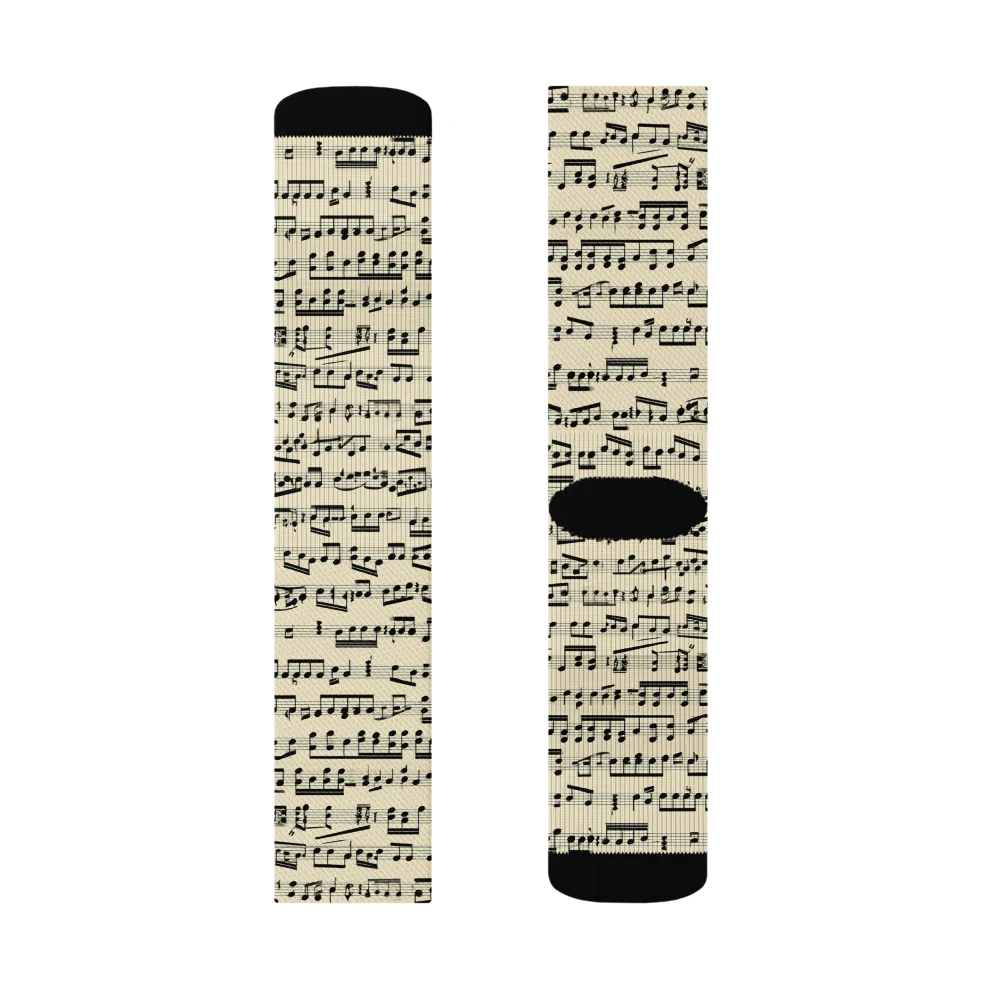 Ivory Sonata on Socks — Right Sock