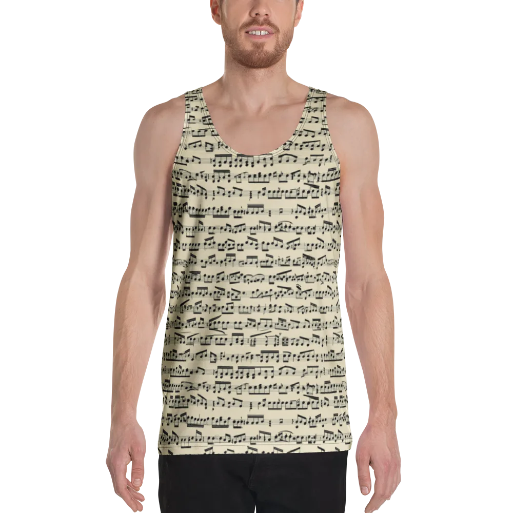Ivory Sonata on Men's Tank Top — Front