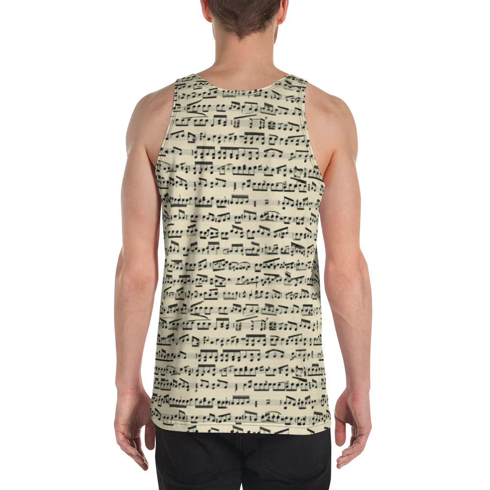 Ivory Sonata on Men's Tank Top — Back