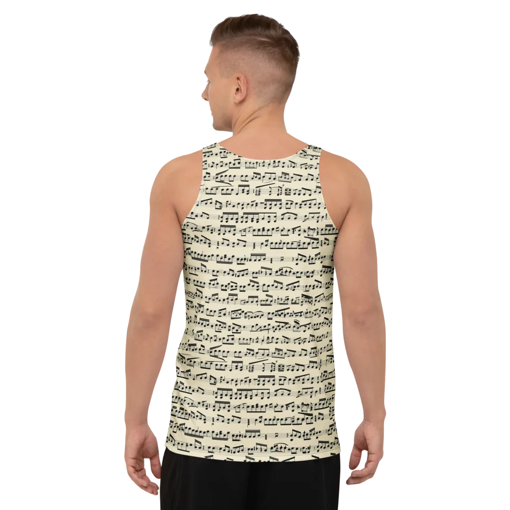 Ivory Sonata on Men's Tank Top — Back